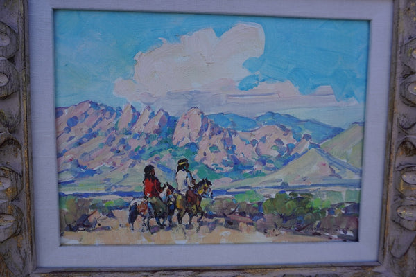 Marjorie Reed - Apache Country, or, Under The Sheep's Head, Land of God - Oil on Board P3270