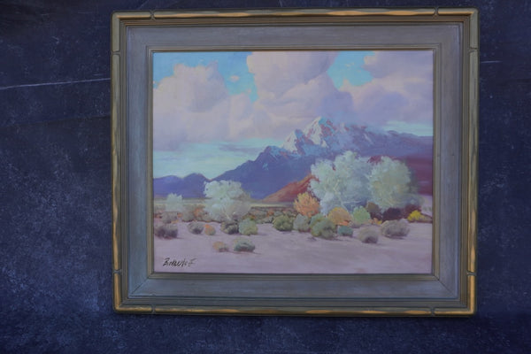 George Bickerstaff - Winter in the Desert - Oil on Canvas c 1950 P3272