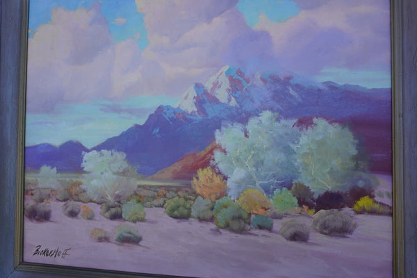 George Bickerstaff - Winter in the Desert - Oil on Canvas c 1950 P3272