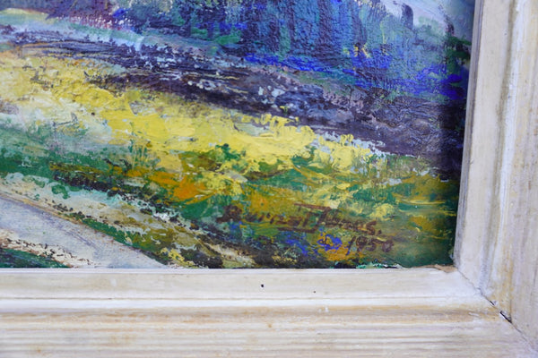 Janós Bernát (1910-1964) - Industrial California Landscape - Los Angeles Oil Wells 1950 Oil on Board P3290