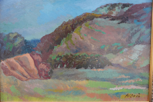 Anders Aldrin  - Hill and Valley 1943 Oil on Board P3296