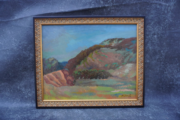 Anders Aldrin  - Hill and Valley 1943 Oil on Board P3296