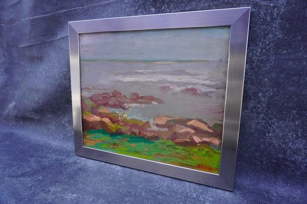 Anders Aldrin -  Rocks Along the Shore 1944 Oil on Canvas P3297