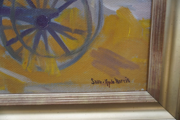 Sam Hyde Harris - Rural Barn Scene -Oil on Board P3304