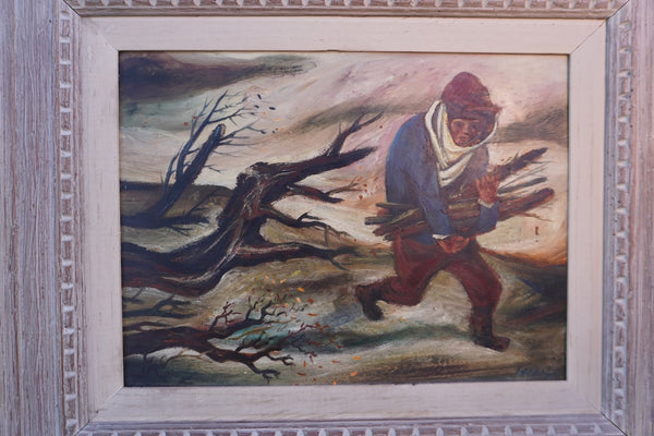 William Gropper - Bluster - Oil on Board P3322