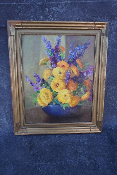 Nell Walker Warner (1891-1970) - Floral Still Life - Oil On Canvas P3327