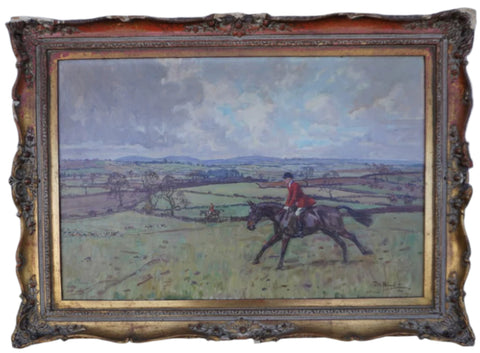 Peter Biegel (1913-1987)- Fox Hunting - Oil on Canvas P3339
