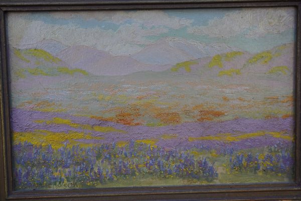 Charles Wesley Nicholson Antelope Valley Poppy Bloom Oil on Board P3342