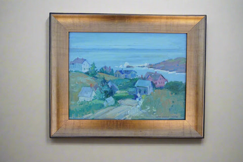 Helen Gapen Oehler - California Coast - Oil on Board P3343