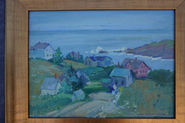 Helen Gapen Oehler - California Coast - Oil on Board P3343