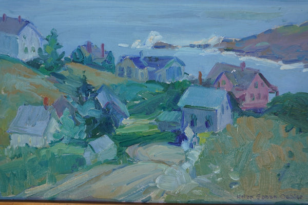 Helen Gapen Oehler - California Coast - Oil on Board P3343