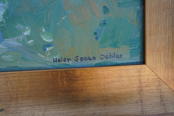 Helen Gapen Oehler - California Coast - Oil on Board P3343