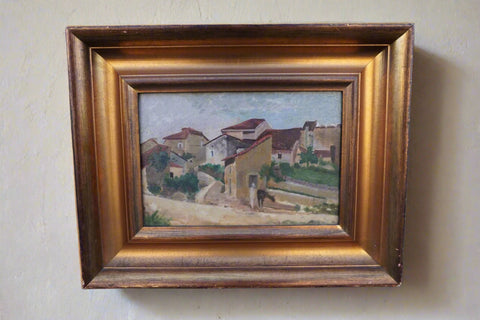 Ramon Casas - Spanish Village Scene - Oil on Canvas P3344