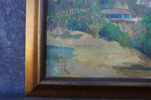 Jacques Ronay - Hollywood Hillside - Oil on Board P3347