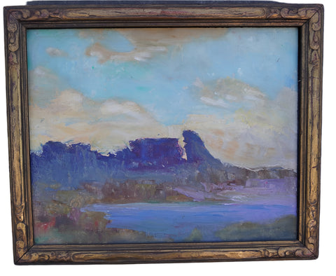 Emilio Lanzi - Laguna Beach Oil on Board 1936 P3348