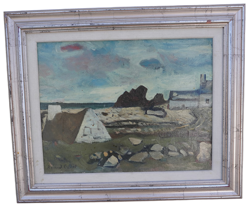 Semi Abstract Coastal Painting - Oil on Canvas P3349