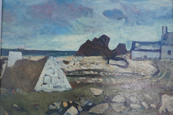 Semi Abstract Coastal Painting - Oil on Canvas P3349