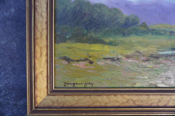 Carl Oscar Borg, Landscape, Oil on Canvas P3361