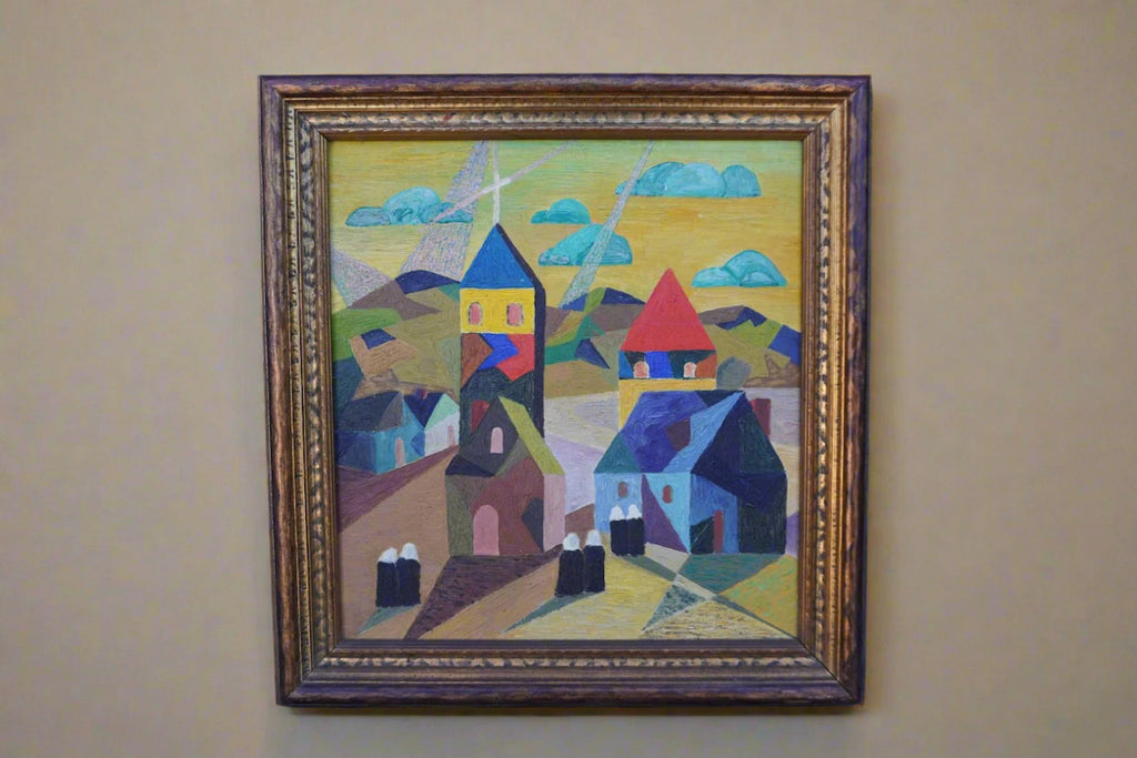 Nuns by Gerda Viehman, Oil on Board P3364
