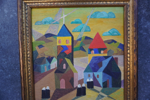 Nuns by Gerda Viehman, Oil on Board P3364