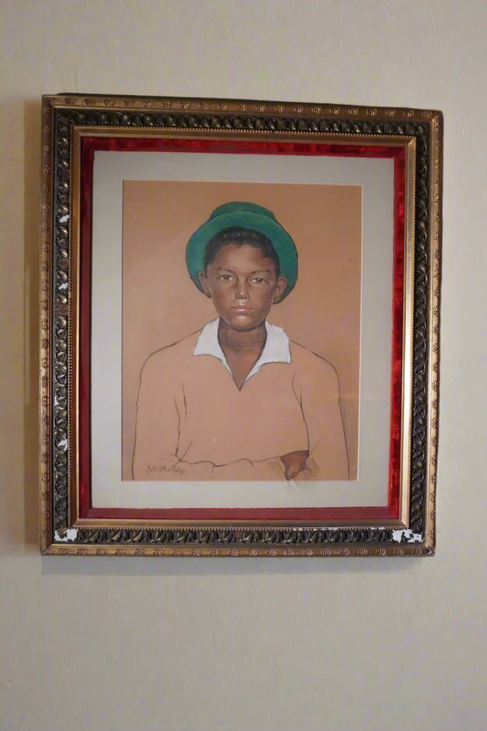 Boy with Green Hat by Edith Caitlin Phelps P3374