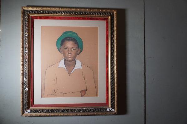 Boy with Green Hat by Edith Caitlin Phelps P3374