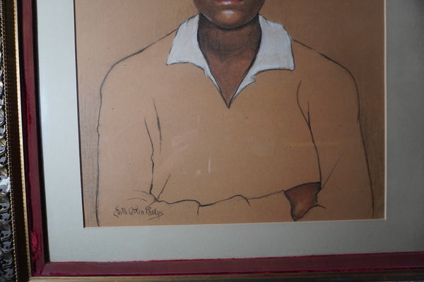 Boy with Green Hat by Edith Caitlin Phelps P3374