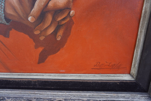 Don E Taylor (b 1954) - Southwest Indian Girl with a Turquoise Necklace  P3392