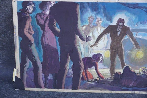 Accident Scene by Sam Hyde Harris, Mixed Media on Board P3393