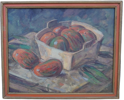 Karl Eugen Neuhaus (1904-1963) - Still Life: Mangos in Basket - P3406