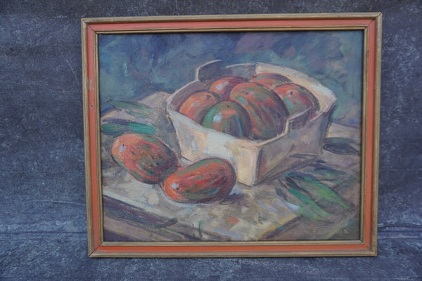 Karl Eugen Neuhaus (1904-1963) - Still Life: Mangos in Basket - P3406