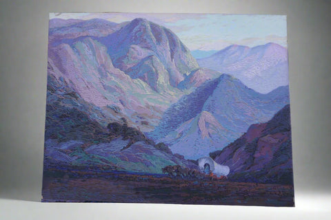 Fred Grayson Sayre (1879-1939) - The Covered Wagon, Oregon Trail - Serigraph 1923 P3416