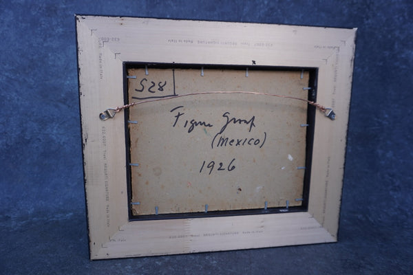 Douglass Ewell Parshall - Figure Group, Mexico - Oil on Board 1926 P3417