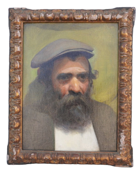 Portrait of a Man by Angelo Vianello, Oil on Masonite P3424