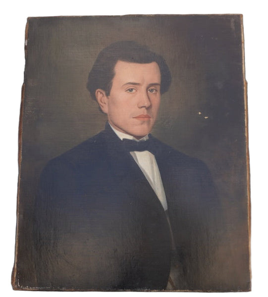 Gilded Age Portrait, Signed, Oil on Canvas P3428