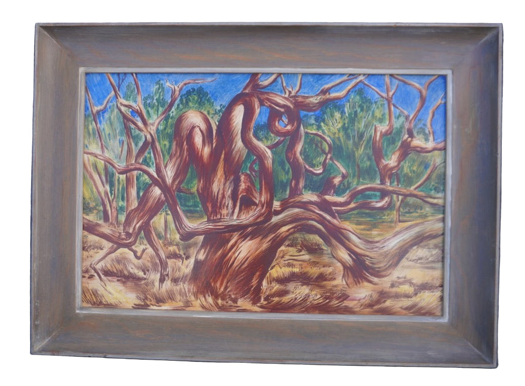 Old Tree by Joseph Knowles, c.1950, Egg Tempera on Board P3431