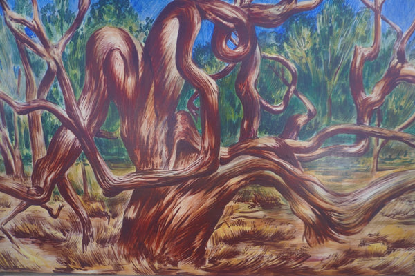Old Tree by Joseph Knowles, c.1950, Egg Tempera on Board P3431