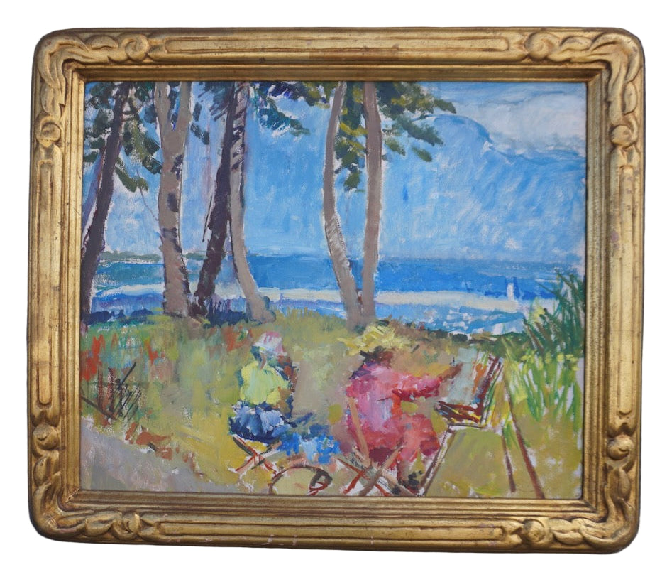 Untitled (Palm Park), by Helen Campbell Taylor, Oil on Board P3432