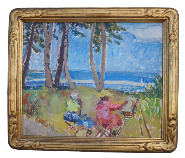 Untitled (Palm Park), by Helen Campbell Taylor, Oil on Board P3432