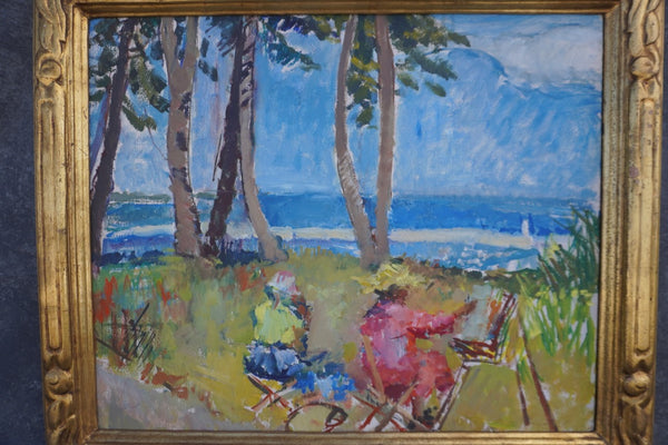 Untitled (Palm Park), by Helen Campbell Taylor, Oil on Board P3432