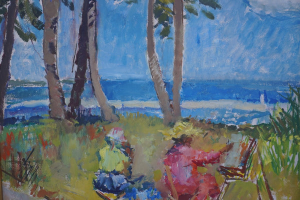 Untitled (Palm Park), by Helen Campbell Taylor, Oil on Board P3432