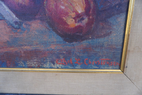 Ethel Christensen Still Life, Oil on Canvas P3437