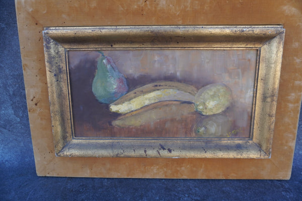 Still Life of Fruit, Oil on Board P3438