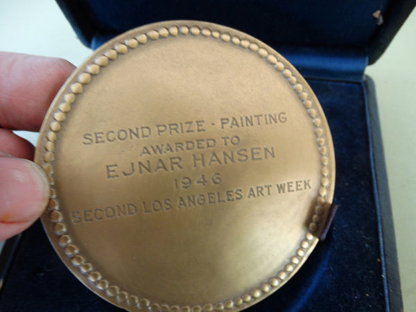 City of LA Municipal Art Commission Medal: Ejnar Hansen