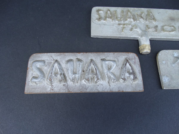 Sahara Tahoe Metal Signs - Set of 3