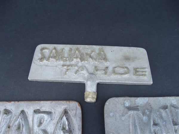 Sahara Tahoe Metal Signs - Set of 3