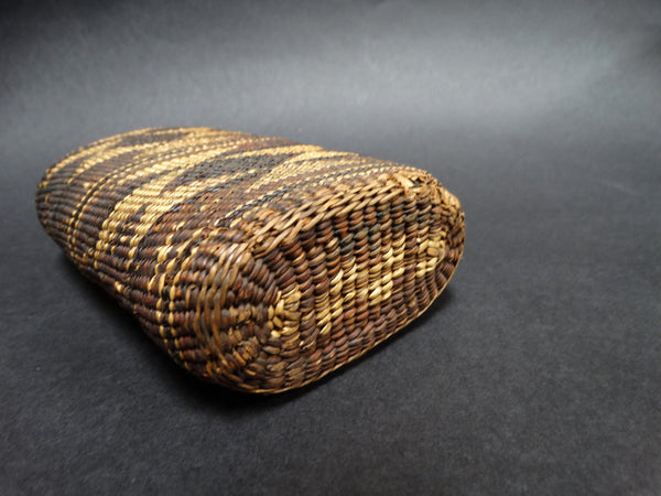 Native American Hupa Flask Basket Bottle