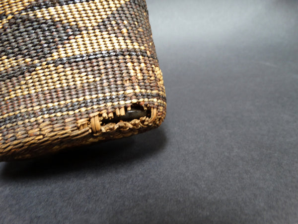 Native American Hupa Flask Basket Bottle