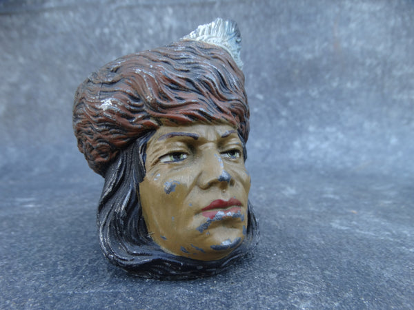 American Indian Cast Iron Stamp dispenser