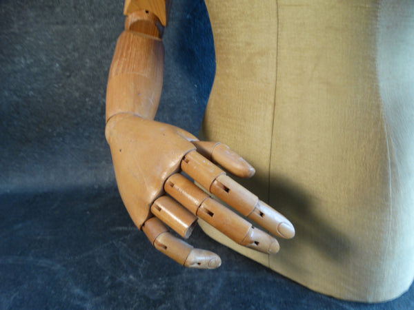 Female Mannequin Torso w Articulated Hands and Arms 1950s A2402